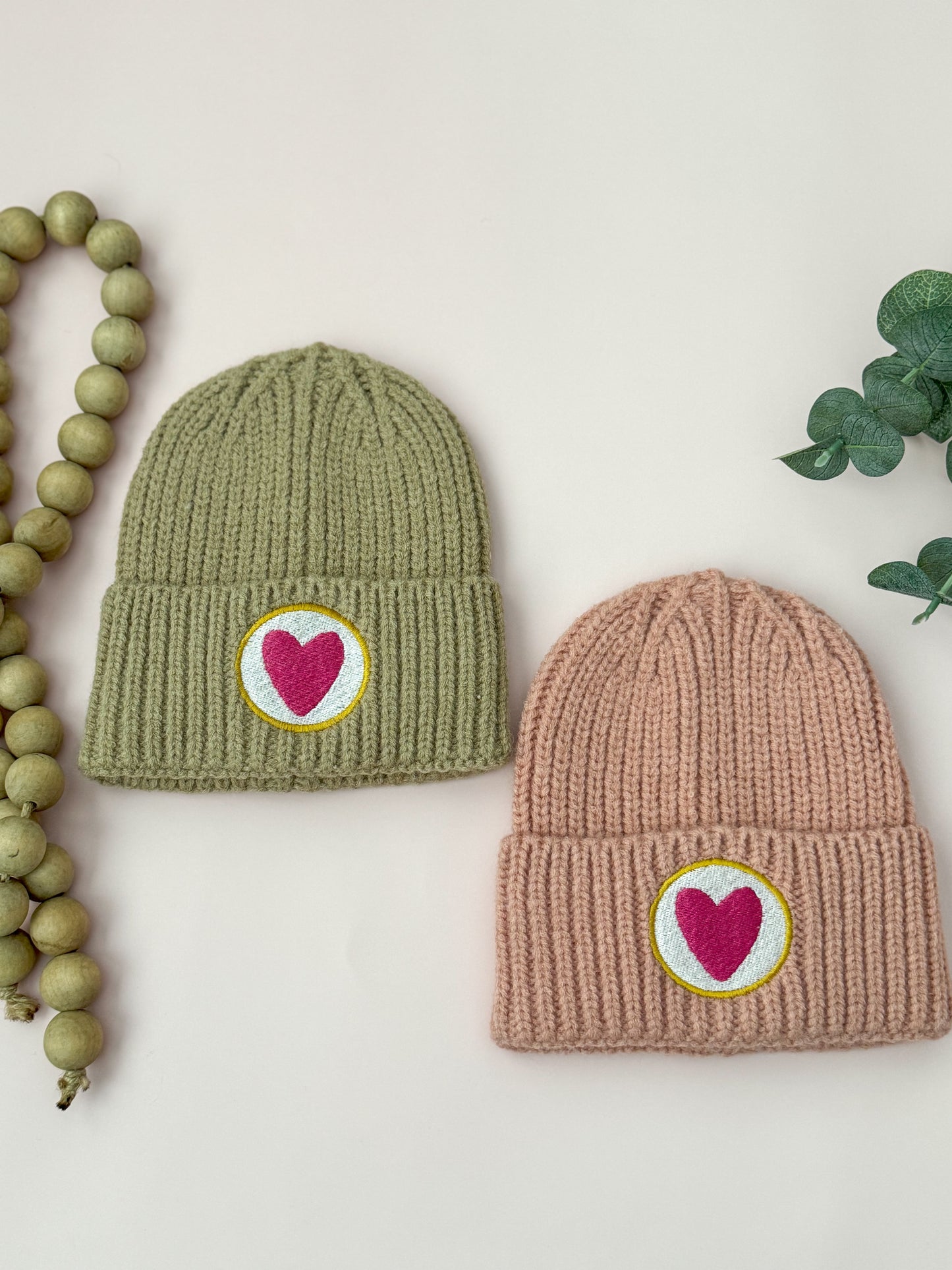 Kids Heart Beanies